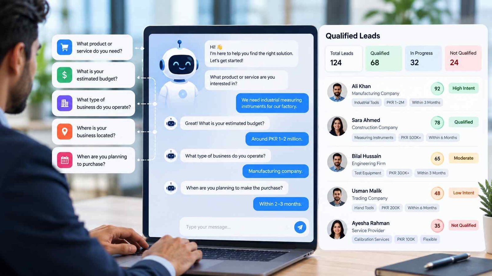How AI Chatbots Can Help Websites Generate and Qualify Leads